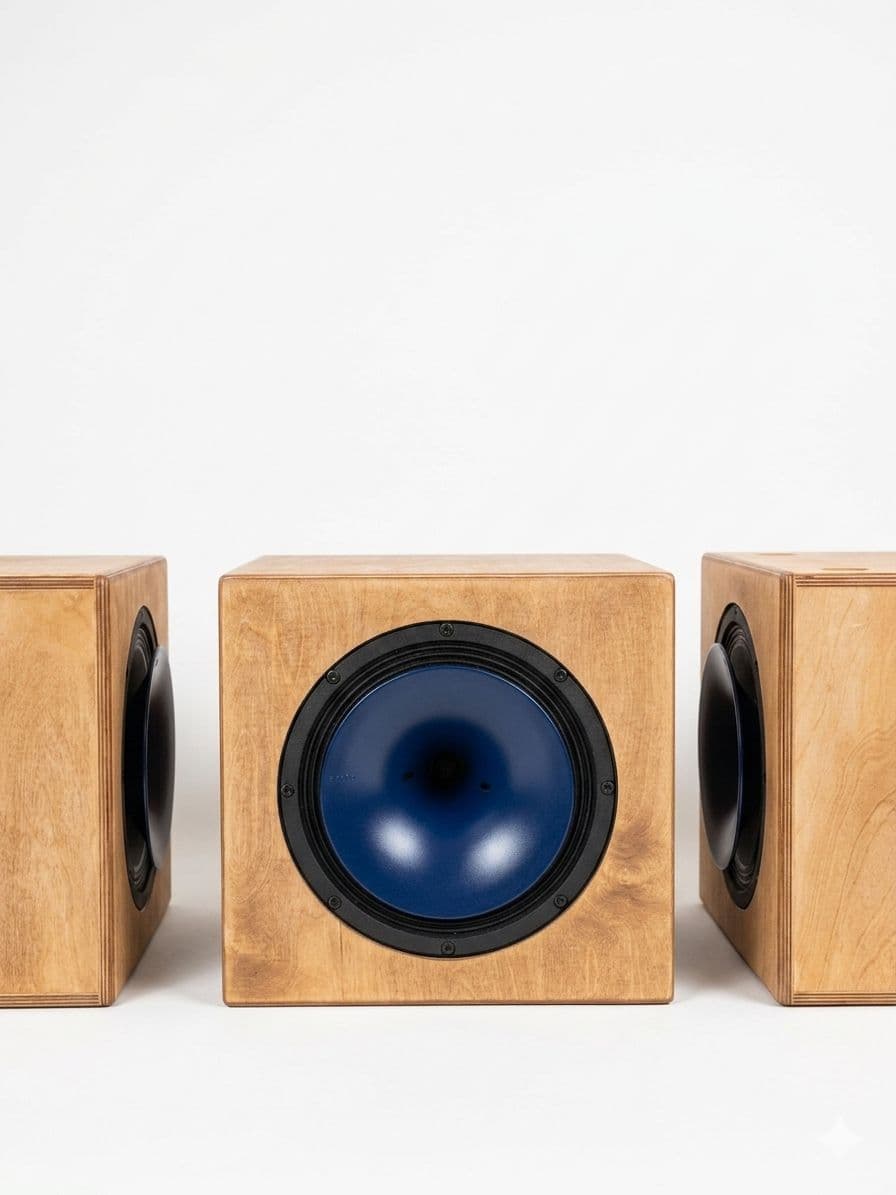 Seda Audio — three bespoke plywood speaker cabinets